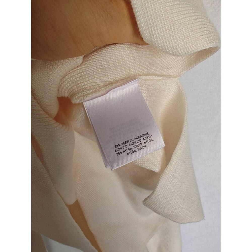 Anthropologie Harlow Knit Tank Cream Off‎ White Large L Tie Detail - Picture 7 of 10